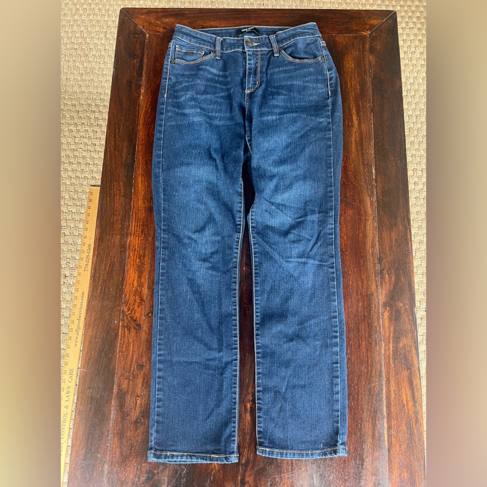 Nine West Jeans - Gramercy Curvy Straight Leg Women's Jeans in Dark Blue Size 4